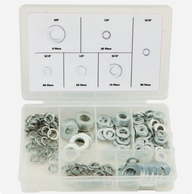 Benson Sluitringenset – 250-delig – Diverse Maten – Verzinkt