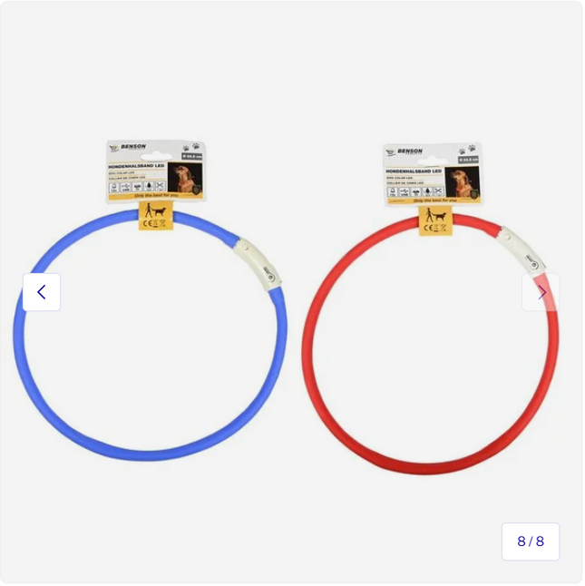 Benson LED-Hondenriem - 90 cm - Verlicht - Veiligheid