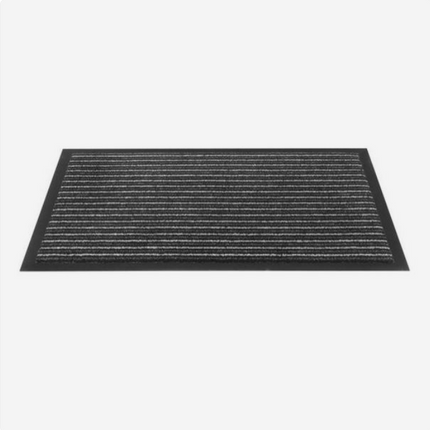 Benson Schoonloopmat XL - 90 x 150 cm - Antraciet Streep - Absorberend & Slipvast