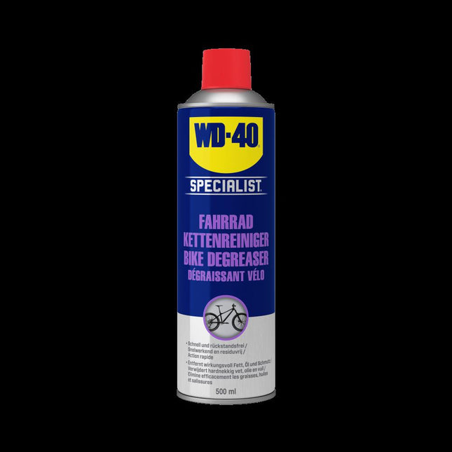 WD-40 Specialist Bike Kettingreiniger - 500 ml - Krachtige Ontvetter voor Aandrijflijn