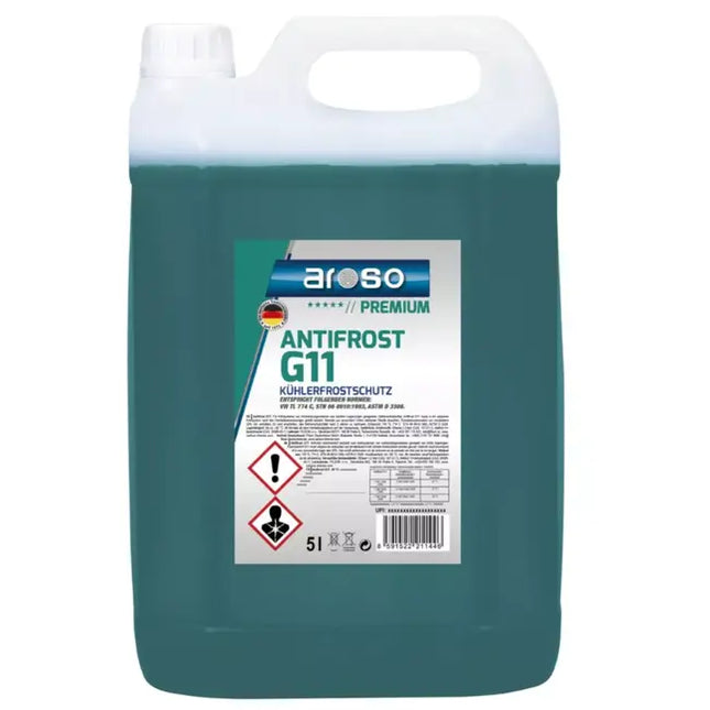 AROSO Koelvloeistof G11 -35°C - 5 Liter - Blauw/Groen