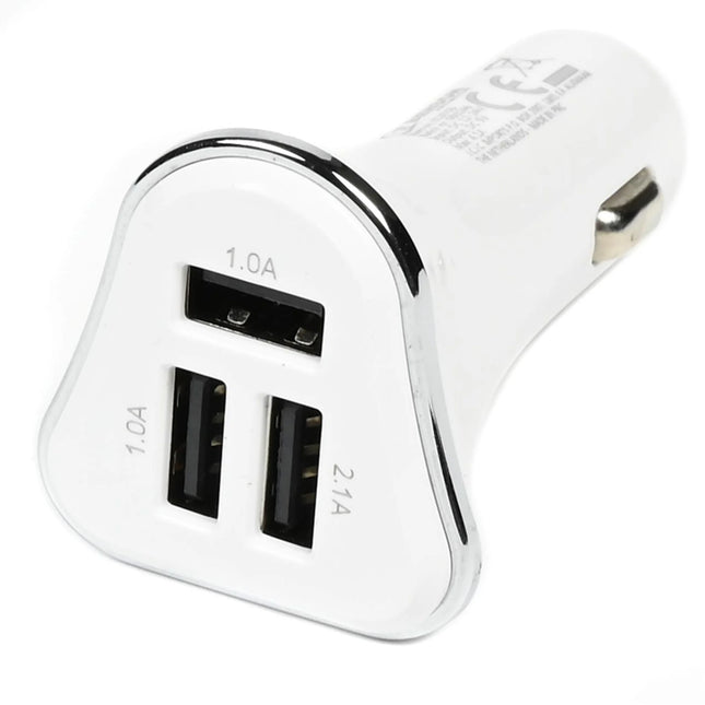 Benson Autolader 3 USB Poorten – 4.1A – 12-24V – Wit