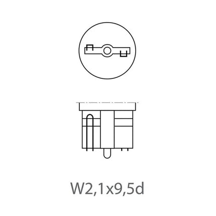 Benson Autolamp T10 | 12V | 5W | 2-Delig | Wit Licht