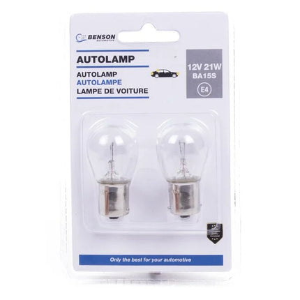 Benson Autolamp BA15S | 12V | 21W | 2-Delig | E4 Goedgekeurd