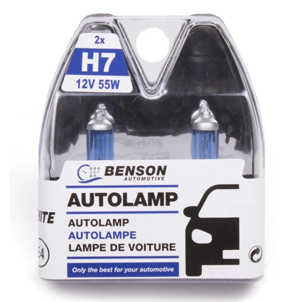 Benson Autolamp H7 - Xenon Super White - 12V 55W - 2 Stuks
