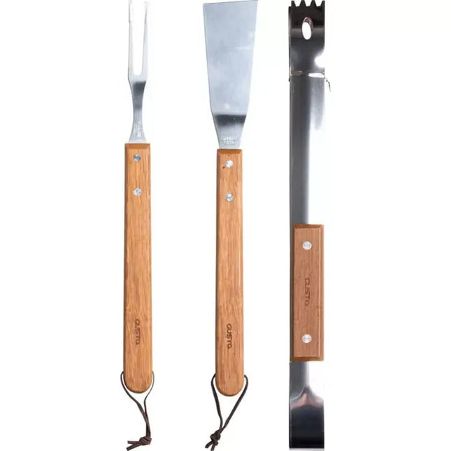 Benson BBQ Set 3-delig – RVS – Inclusief Spatel, Tang en Vork
