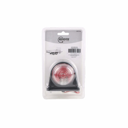Benson Breedtelamp | Rubber | Halogeen | 12V/24V | Rood/Wit | E-keur