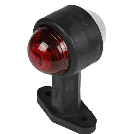 Benson Breedtelamp | Rubber op Steel | 125 mm | Rood/Wit | E-keur 12V