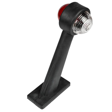Benson Breedtelamp | Rubber op Steel 45° | 190 mm | Rood/Wit | E-keur