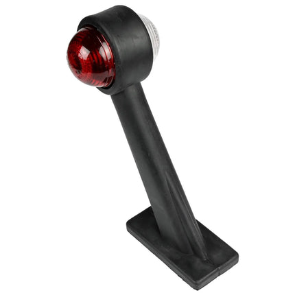 Benson Breedtelamp | Rubber op Steel 45° | 190 mm | Rood/Wit | E-keur