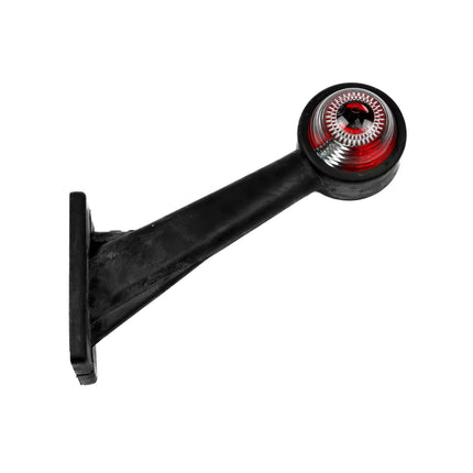 Benson Breedtelamp | Rubber op Steel 45° | 190 mm | Rood/Wit | E-keur