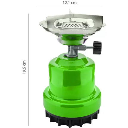 Baygas Camping Kookstel - Metaal - Groen - Voor 190g Prikpatronen