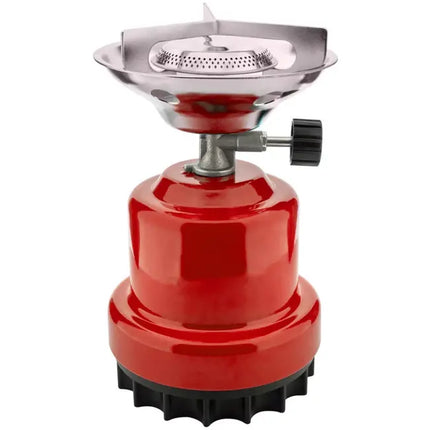 Baygas Camping Kookstel - Metaal - Rood - Voor 190g Prikpatronen - Compact
