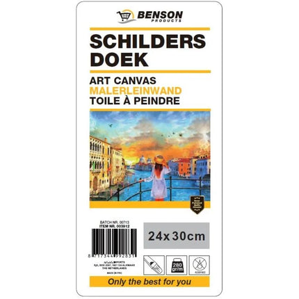 Benson Schildersdoek 24 x 30 cm - 100% Katoen - Dubbel Gesso
