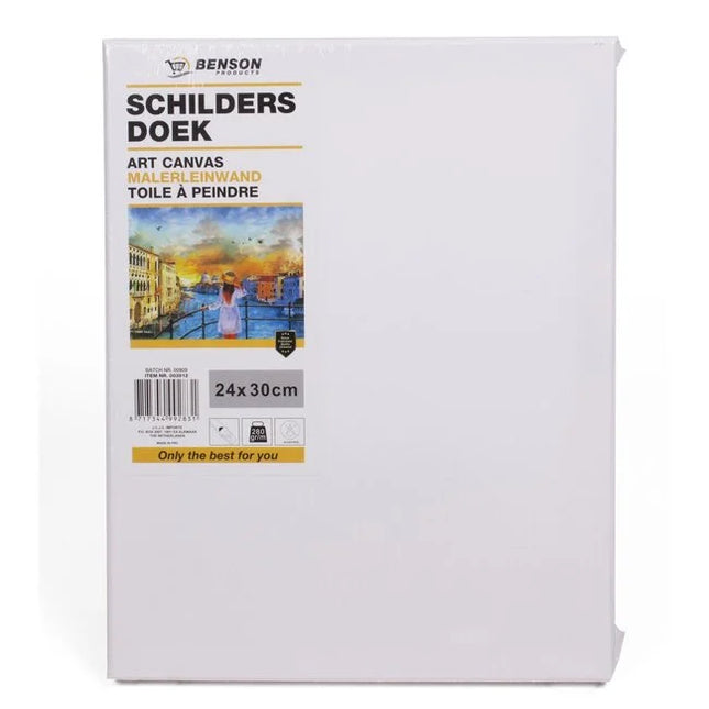 Benson Schildersdoek 24 x 30 cm - 100% Katoen - Dubbel Gesso