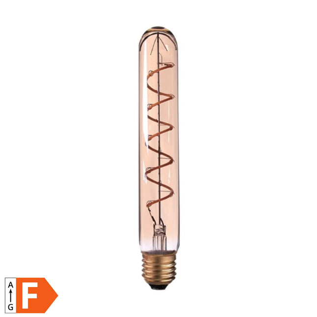 Benson Dimbare Retro LED Filament Buis – T30 – 4W – E27 – Amber/Koper