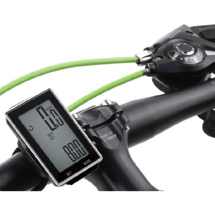 Benson Draadloze Fietscomputer - 16 Functies - Groot LCD Display - Zwart