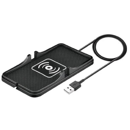 Benson Draadloze Qi Oplaadmat – Antislip – 180 x 105 mm – Universeel voor Dashboard