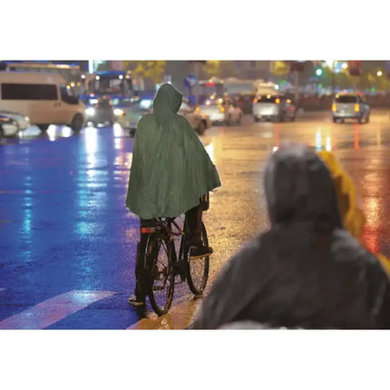 Benson Duurzame Regenponcho - Herbruikbaar - Groen - Met Drukknopen