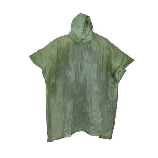 Benson Duurzame Regenponcho - Herbruikbaar - Groen - Met Drukknopen