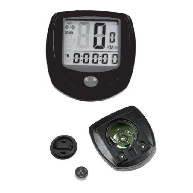 Benson Digitale Fietscomputer - 14 Functies - Bedraad - Groot LCD-Display - Zwart