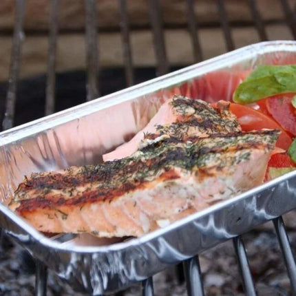 Benson Grillschalen Aluminium - 5 Stuks - 25 x 14 x 5,5 cm - BBQ Druipbakjes