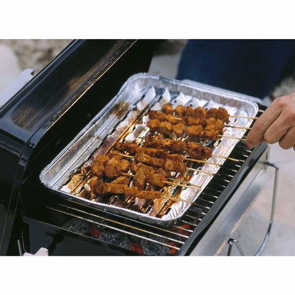 Benson Grillschalen Aluminium - 5 Stuks - 25 x 14 x 5,5 cm - BBQ Druipbakjes