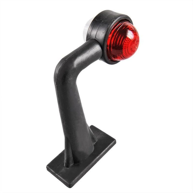 Benson Haakse Breedtelamp - Rubber Arm - 185 mm - Rood/Wit - 12V/24V