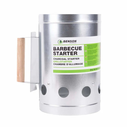Benson BBQ Houtskoolstarter - RVS - Ø 17 x 27 cm - Met Hitteschild