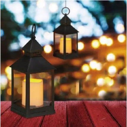 Benson Lantaarn met LED Kaars – 24 cm – Realistisch Vlameffect