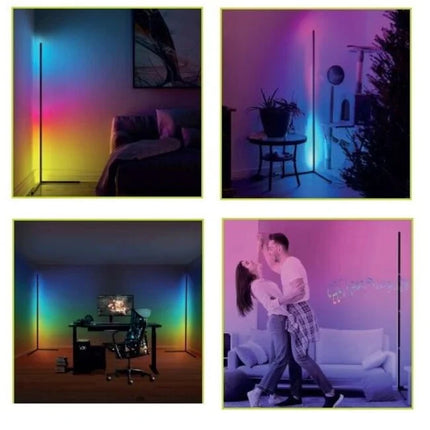 Benson Luxe LED Hoeklamp – 140 cm – RGB & Wit – Muziek Sync – Dimbaar – Afstandsbediening
