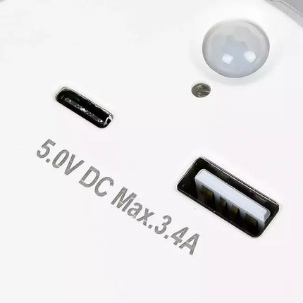 Benson Luxe Nachtlamp – USB-A & USB-C Fast Charge – PIR Bewegingssensor – Dag/Nacht-sensor – Warm Wit