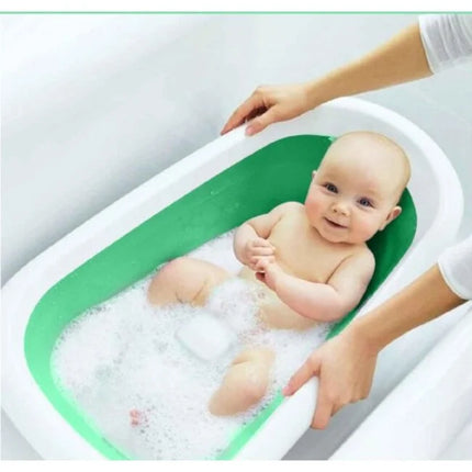 Benson Opvouwbaar Babybadje - Antislip - 70 x 46,5 cm - Groen/Wit