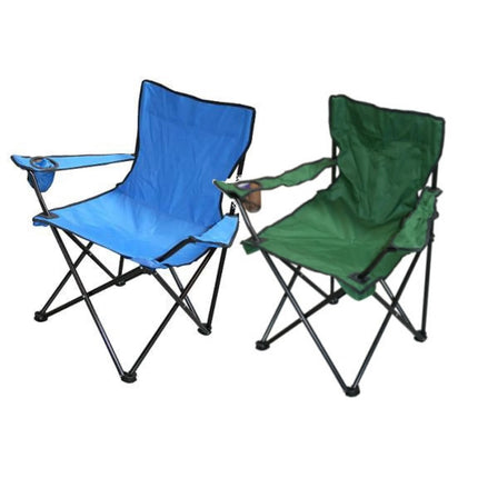 Benson Opvouwbare Campingstoel - Met Armleuningen - Max. 110 kg - Inclusief Draagtas