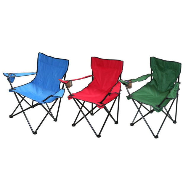 Benson Opvouwbare Campingstoel - Met Armleuningen - Max. 110 kg - Inclusief Draagtas