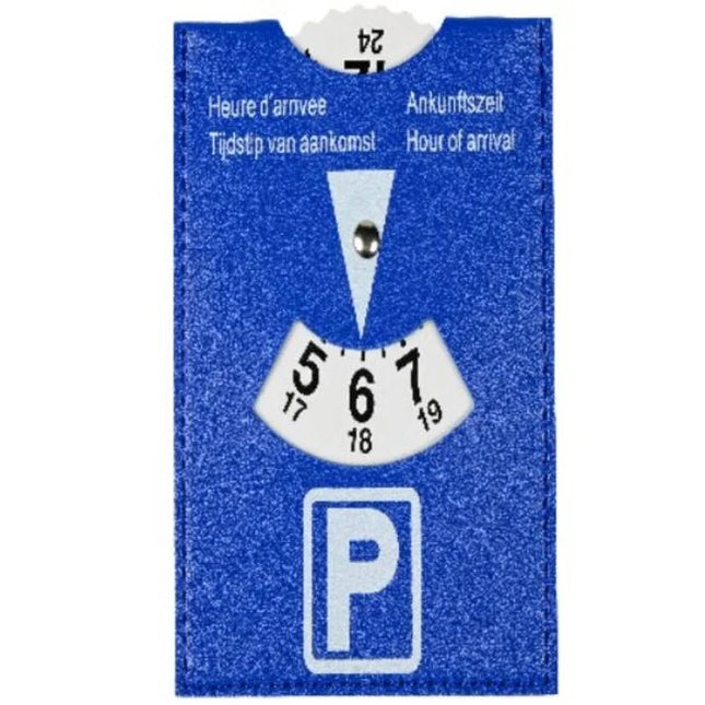 Benson Parkeerschijf - 15 x 11 cm - Europees Model - Blauw