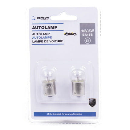 Benson Autolamp R5W - Rem- en Achterlicht - 12V 5W - 2 Stuks