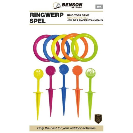 Benson Ringwerpspel - 10-Delig - Behendigheidsspel voor Buiten