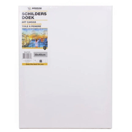 Benson Schildersdoek 30 x 40 cm - 100% Katoen - Dubbel Gesso