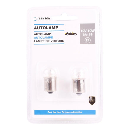 Benson Autolamp R10W - BA15s - 12V 10W - 2 Stuks