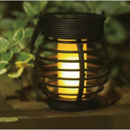 Benson Solar LED Tuinlamp – Ø 9 cm – Realistisch Vlam Effect – Compact