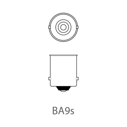 Benson Autolamp T4W - Stadslicht - BA9s - 12V 4W - 2 Stuks