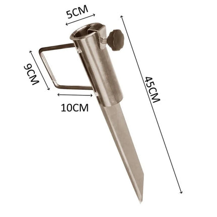 Benson Parasolhouder Grondpen - Metaal - 45 cm - Ø 39 mm - Verzinkt