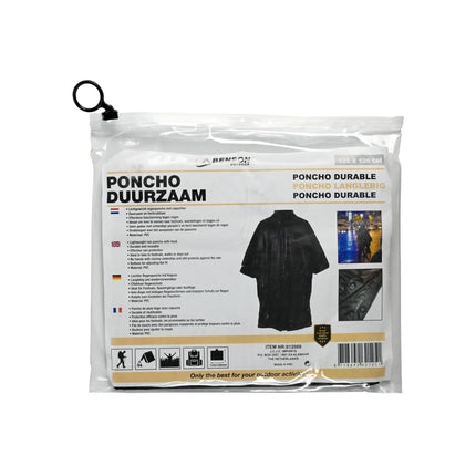 Benson Poncho Duurzaam - Zwart