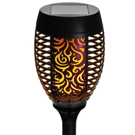 Benson Solar Tuinlamp Fakkel – Set van 2 – Realistisch Vlameffect – 74 cm