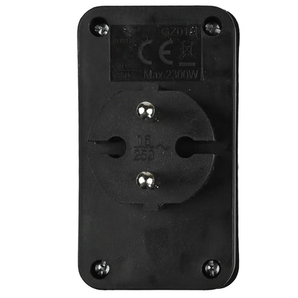 Benson Stekker Quattro – 4-voudige Verdeelstekker – Zwart – 2300 Watt
