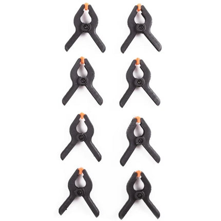 Benson Zeilklem - Marktklem - Super PVC - 60 mm - 8 stuks - Zwart/Oranje