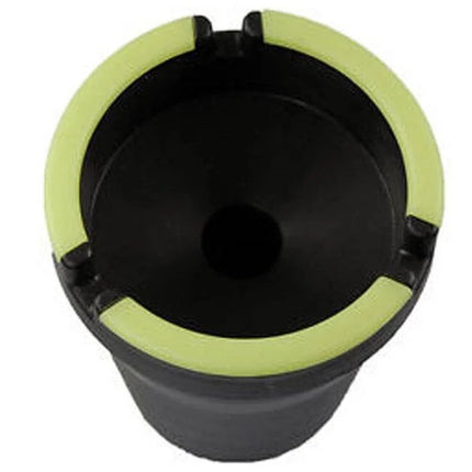 Benson Zelfdovende Asbak – Glow in the Dark – Universeel voor Bekerhouder – Zwart