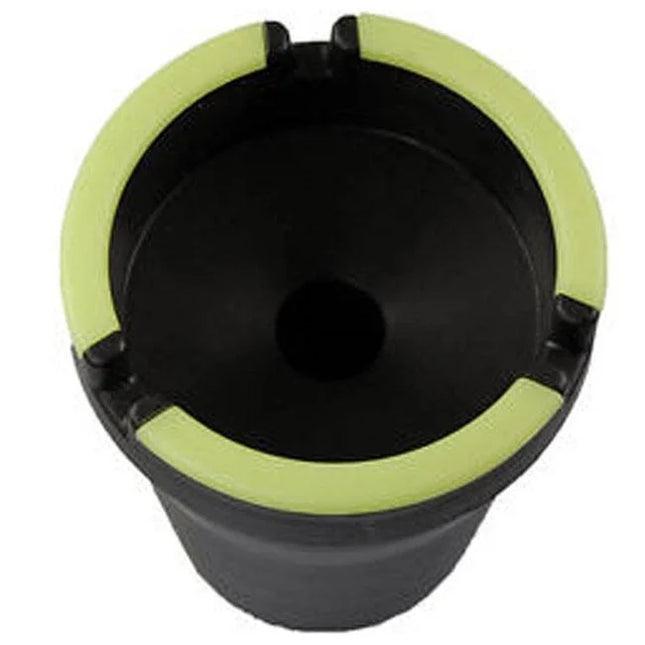 Benson Zelfdovende Asbak – Glow in the Dark – Universeel voor Bekerhouder – Zwart