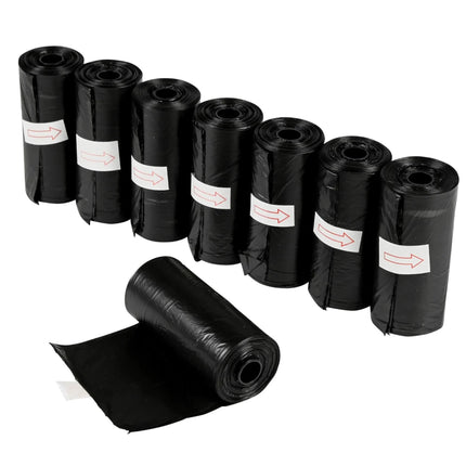 Benson Hondenpoepzakjes – 8 Rollen à 15 Stuks – Zwart – 120 Zakjes Totaal